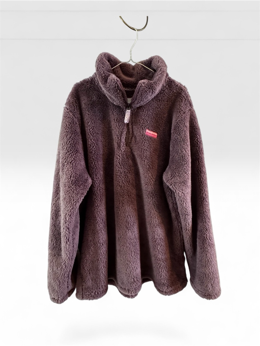 Simply Southern Plush Half-Zip Pullover - Plum